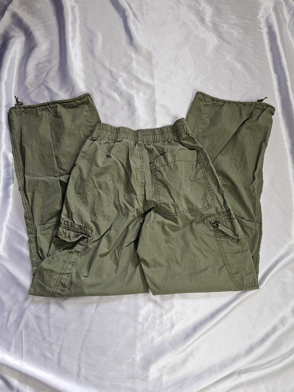 Y2K Olive Cargo Utility Pants - Picture 3 of 8